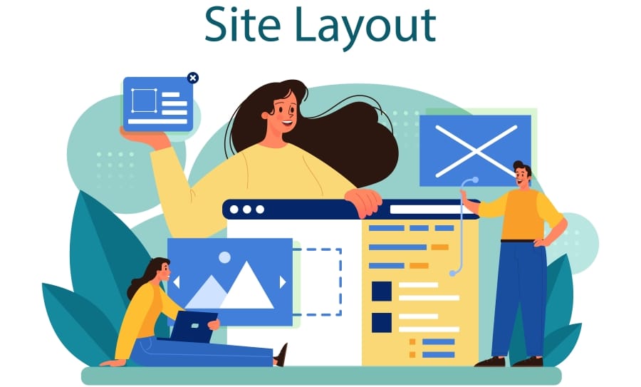 Accessible Web design layout concept SEO