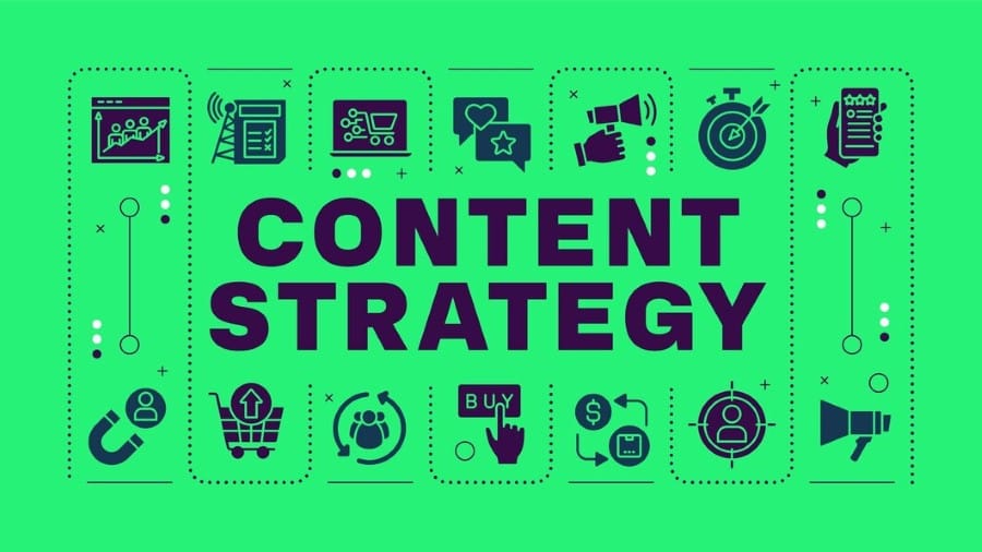 Content-Strategy-turquoise-word-concept