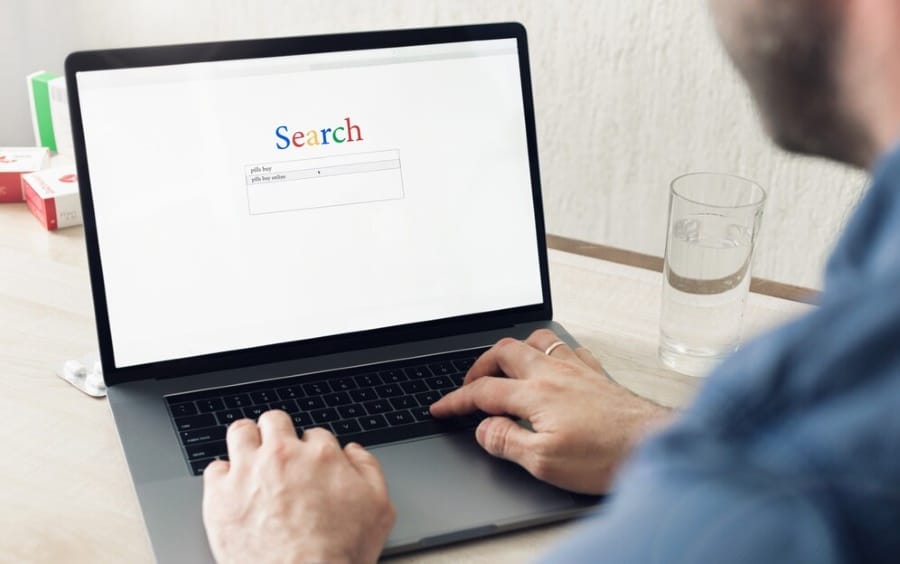 man-using-laptop-Search-Google