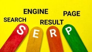 Google SERP Visibility -search-engine-result-page-writing-colored-ice-cream-sticks
