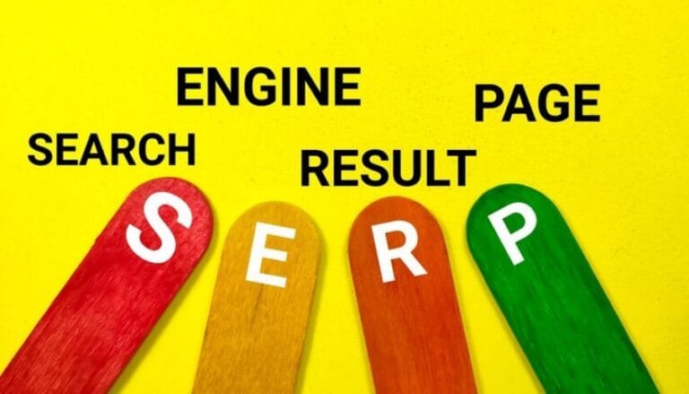 Google SERP Visibility -search-engine-result-page-writing-colored-ice-cream-sticks