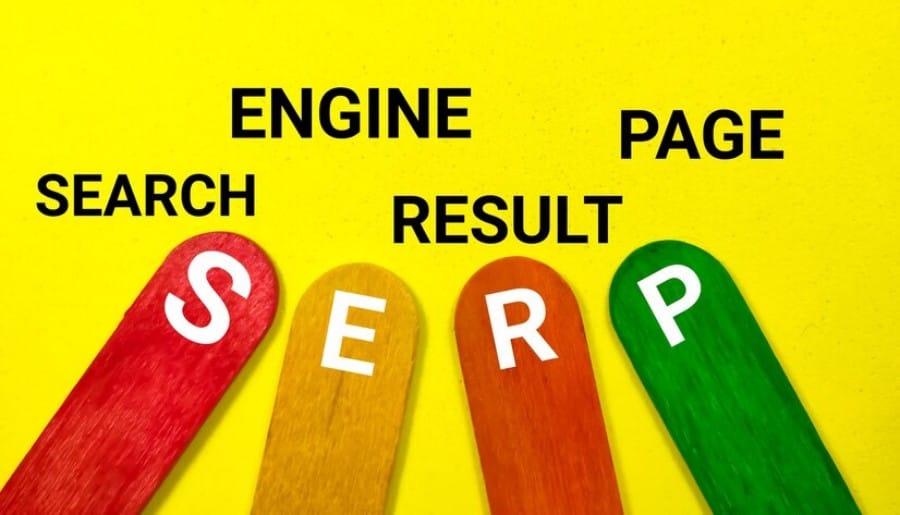 Google SERP Visibility -search-engine-result-page-writing-colored-ice-cream-sticks