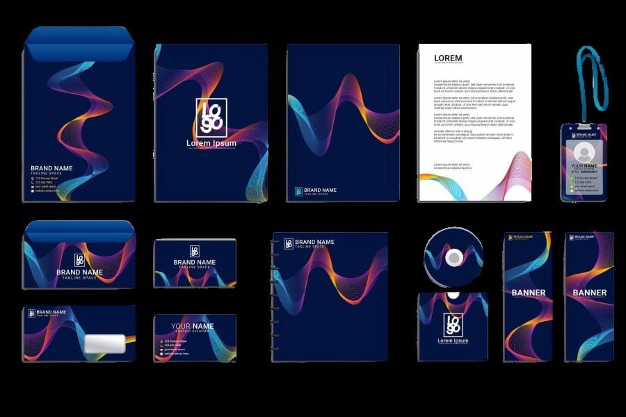 Stationery Corporate Brand Identity Mockup set