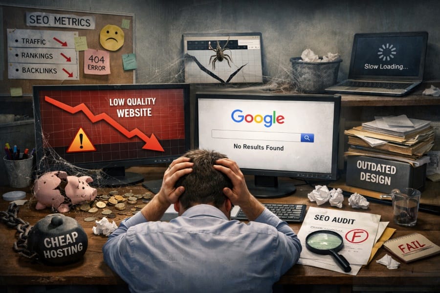 The SEO Disaster, SEO Risks of Cheap Web Design